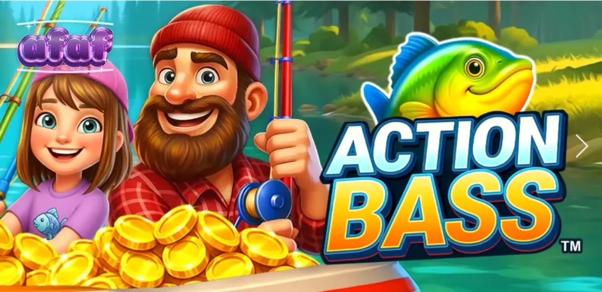 Pemandangan perahu memancing dengan tiga generasi pemancing di slot Action Bass